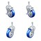 Service Caster 4 Inch Blue Polyurethane Wheel Swivel 3/8 Inch Threaded Stem Caster Brake, 2PK TS20S414-PPUB-BLUE-TLB-381615-2-S-2 - alternate 1